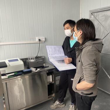 江門新會某電鍍廠水質多參數檢測儀裝機培訓